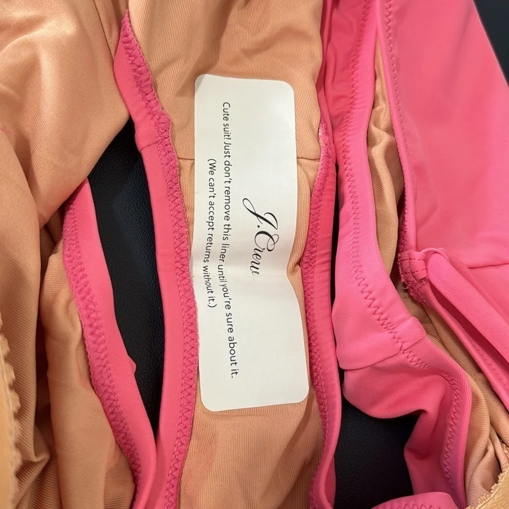 J. Crew Scoopneck One Piece Swimsuit Women's Plus 24 Pink New  BF162‎